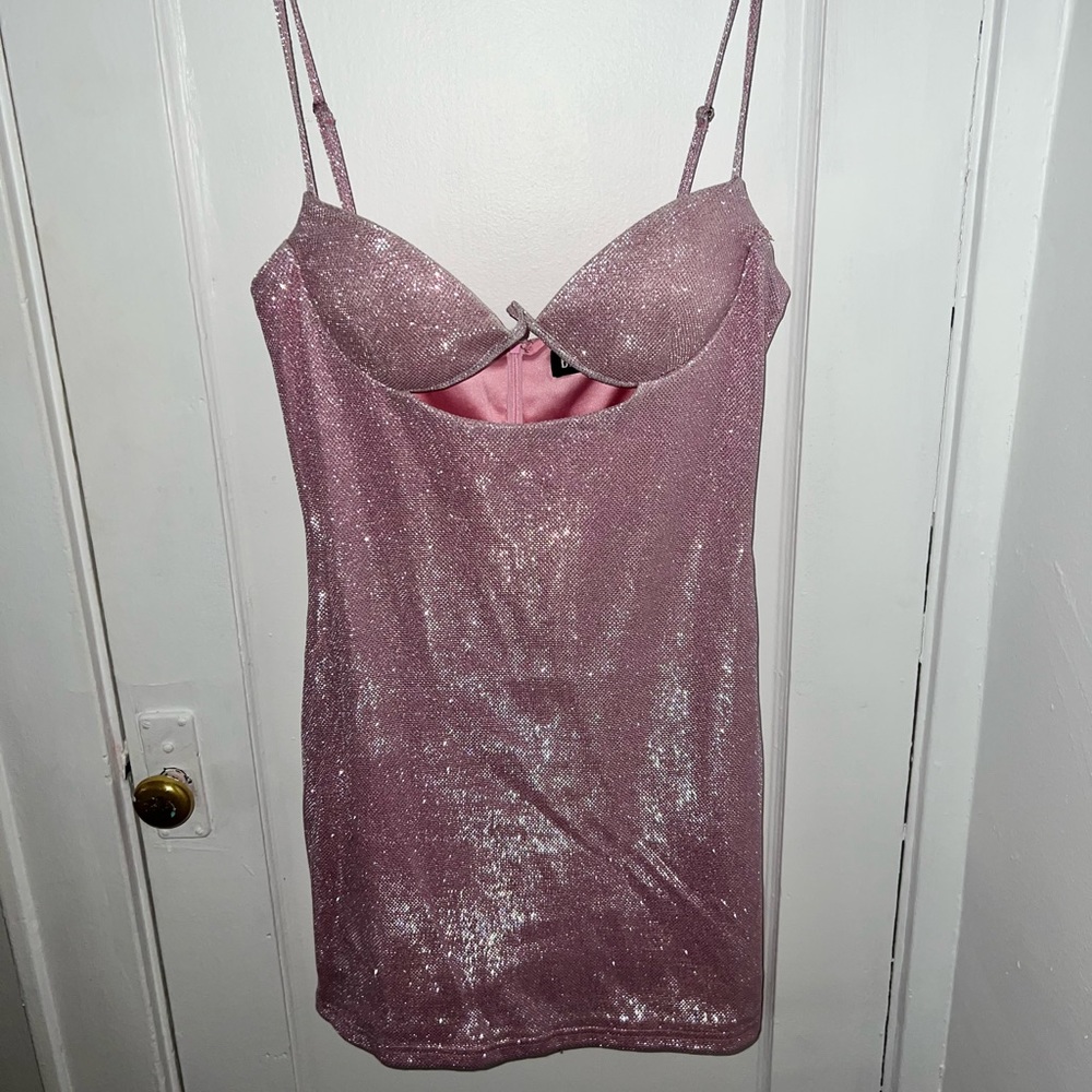 COPY - Sparkly Pink Mini Dress